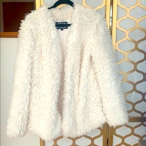 White Faux Fur Jacket